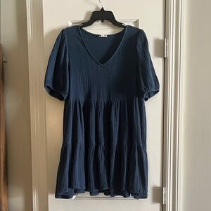 a.n.a Navy Blue Mini Dress